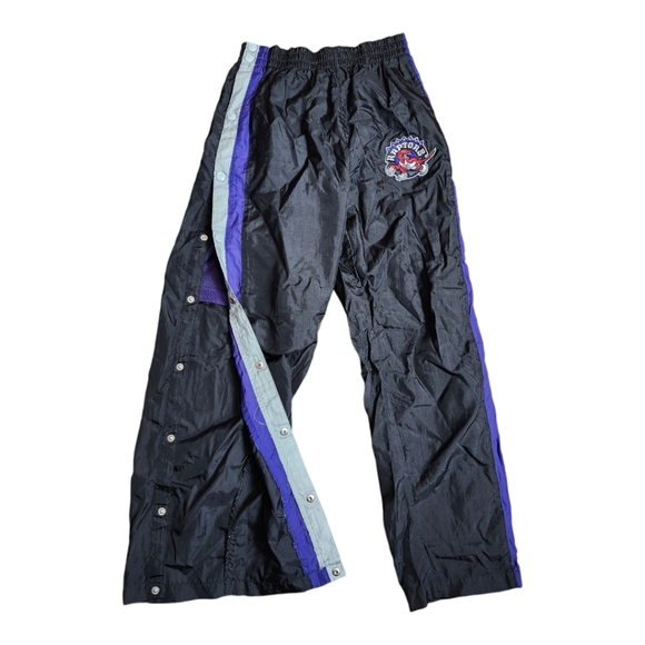 Vintage NBA Toronto Raptors Tear Away Track Pants by Mighty Mac - Picture 2 of 7
